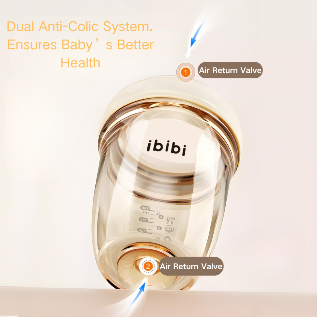 wholesale ppsu baby bottle with bottom air return anti colic system | breast like newborn feeding bottle, wide neck shatterproof multi size available (复制)