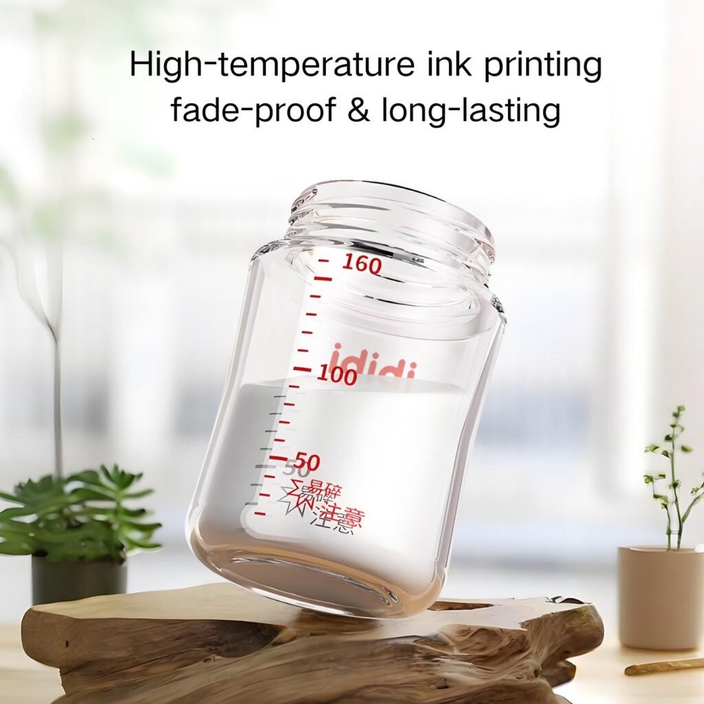 high borosilicate glass wide neck anti colic bottles for newborns, multi size replacement available