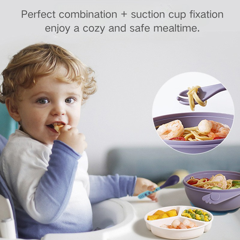 perfect combination + suction cup fixation enjoy a cozy and safe mealtime.