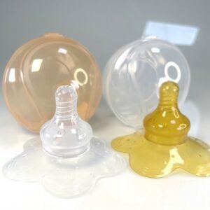 Silicone Nipple Shield | Anti-Bite Pain Relief Nursing Cover for Flat/Inverted Nipples with Storage Case