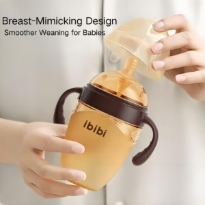 wholesale 70mm wide mouth full silicone baby bottle with handle & gravity ball straw (复制)