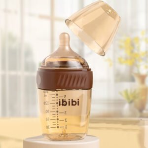 wholesale ppsu baby bottle with bottom air return anti colic system | breast like newborn feeding bottle, wide neck shatterproof multi size available (复制)